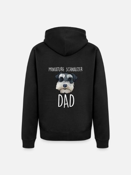 Zwergschnauzer - Unisex Premium Bio Zip Hoodie - Schwarz