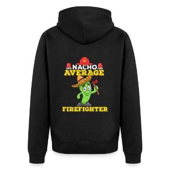 Cinco De Mayo Fire Department - Unisex Premium Organic Zip Hoodie - black - Back - Nico (187cm)