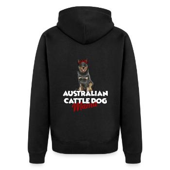 Bouvier australien - Veste à capuche bio Premium Unisexe - noir - Dos - Nico (187cm)