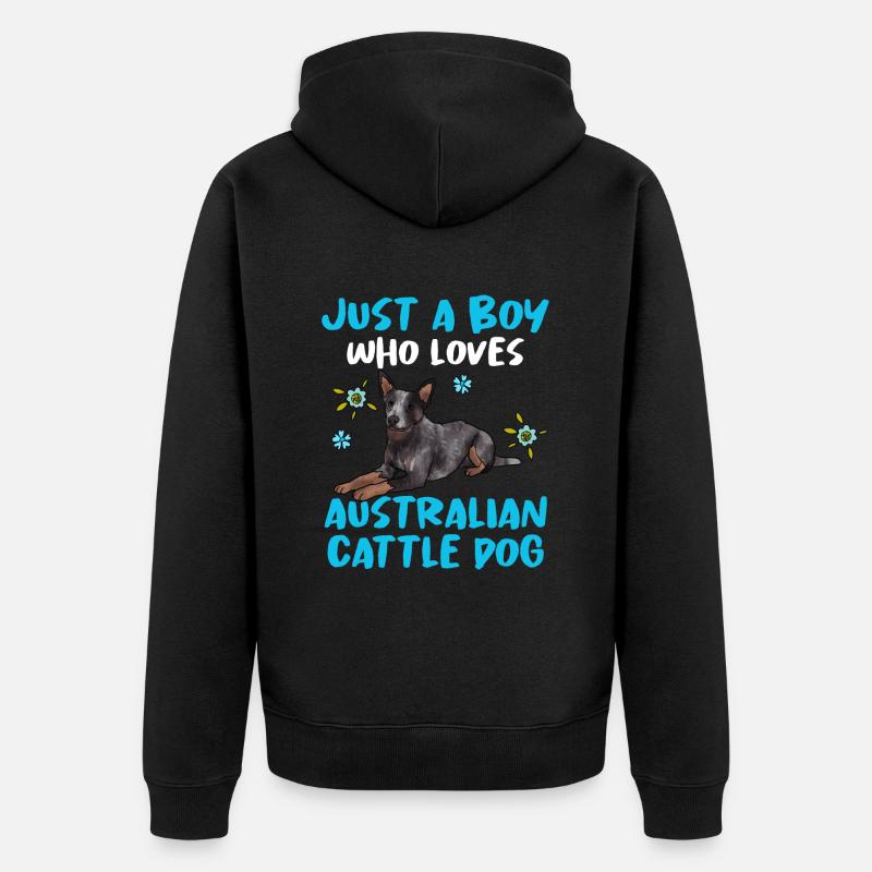 Bouvier australien - Veste à capuche bio Premium Unisexe - noir