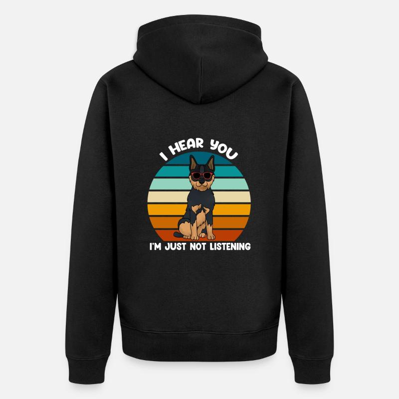 Bouvier australien - Veste à capuche bio Premium Unisexe - noir