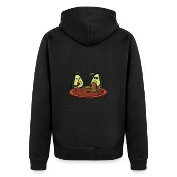 All In Avocado Poker - Veste à capuche bio Premium Unisexe - noir - Dos - Nico (187cm)