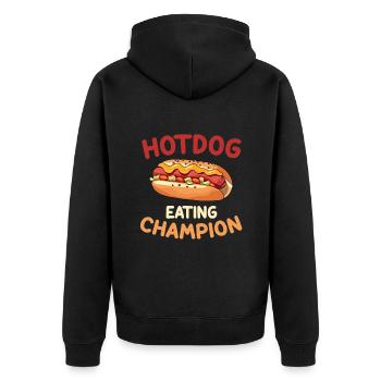 Hot-dog - Veste à capuche bio Premium Unisexe - noir - Dos - Nico (187cm)