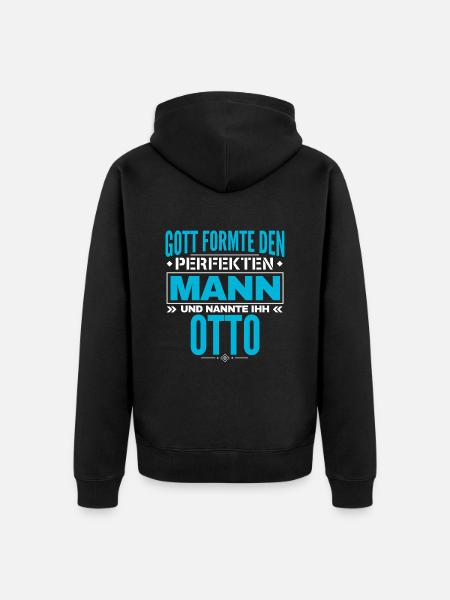 Otto Name Design - Unisex Premium Bio Zip Hoodie - Schwarz