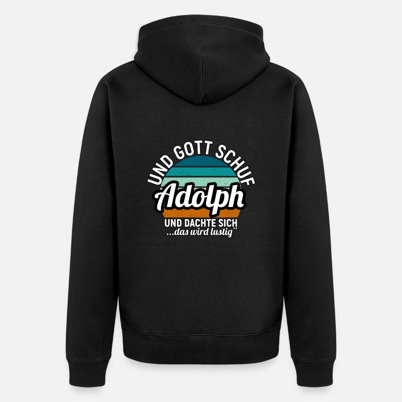 Ahmed - Unisex Premium Bio Zip Hoodie - Schwarz