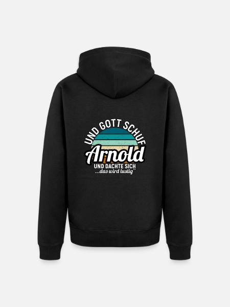 Artur - Unisex Premium Bio Zip Hoodie - Schwarz