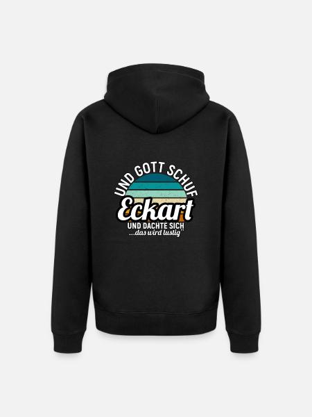 Egon - Unisex Premium Bio Zip Hoodie - Schwarz