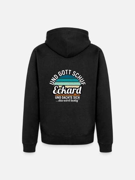 Edgar - Unisex Premium Bio Zip Hoodie - Schwarz