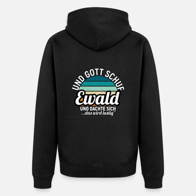 Felix - Unisex Premium Bio Zip Hoodie - Schwarz