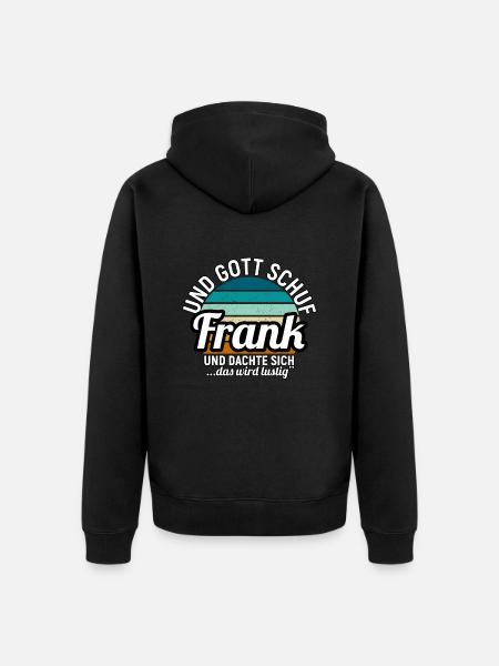 Fred - Unisex Premium Bio Zip Hoodie - Schwarz
