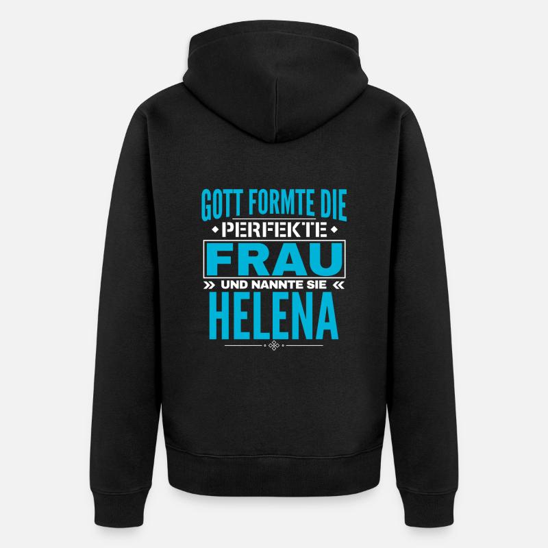 Conception du nom Helena - Veste à capuche bio Premium Unisexe - noir