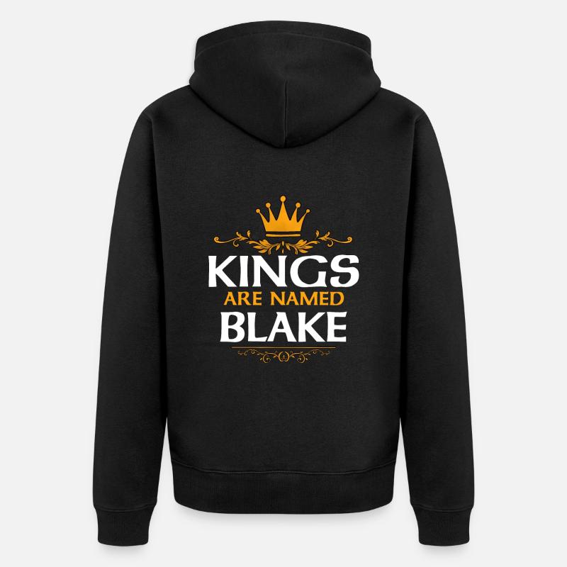 Blake - Unisex Premium Bio Zip Hoodie - Schwarz