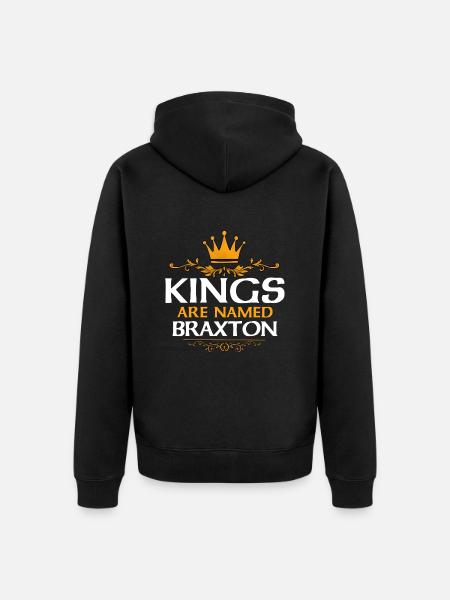Braxton - Unisex Premium Bio Zip Hoodie - Schwarz