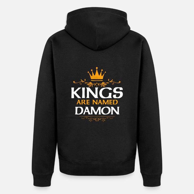 Damon - Veste à capuche bio Premium Unisexe - noir