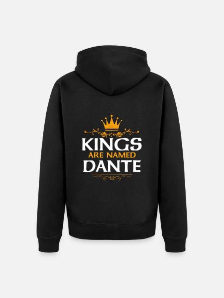 Dante - Unisex Premium Organic Zip Hoodie - black