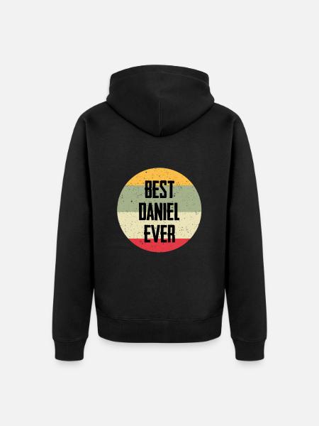 Best Daniel Ever - Unisex Premium Bio Zip Hoodie - Schwarz
