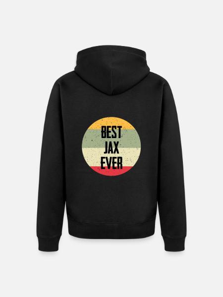 Best Jax Ever - Unisex Premium Organic Zip Hoodie - black