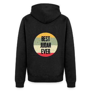 Le meilleur Juda de tous les temps - Veste à capuche bio Premium Unisexe - noir - Dos - Nico (187cm)