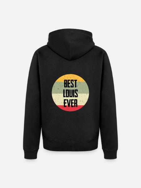 Best Louis Ever - Unisex Premium Organic Zip Hoodie - black