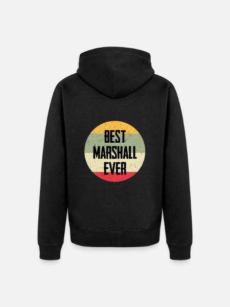 Best Marshall Ever - Unisex Premium Organic Zip Hoodie - black