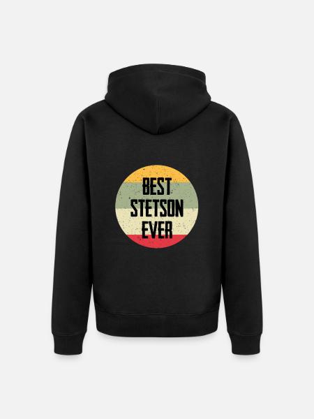 Best Stetson Ever - Unisex Premium Bio Zip Hoodie - Schwarz