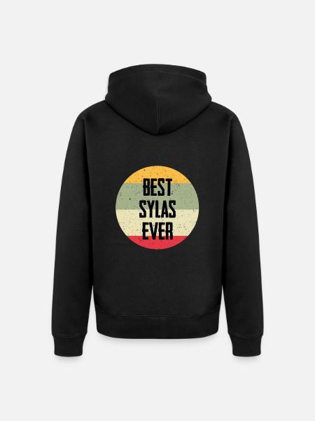 Best Sylas Ever - Unisex Premium Bio Zip Hoodie - Schwarz
