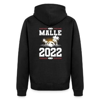 Malle 2022 - Veste à capuche bio Premium Unisexe - noir - Dos - Nico (187cm)