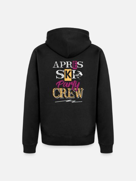 Apres Ski Crew - Unisex Premium Bio Zip Hoodie - Schwarz