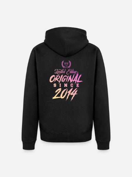 2014 limited edition original - Unisex Premium Organic Zip Hoodie - black