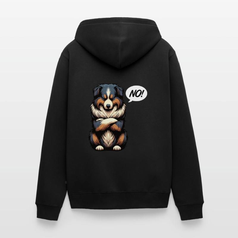 No Australian Shepherd Aussie Aussie Owner Unisex Premium Organic Zip Hoodie