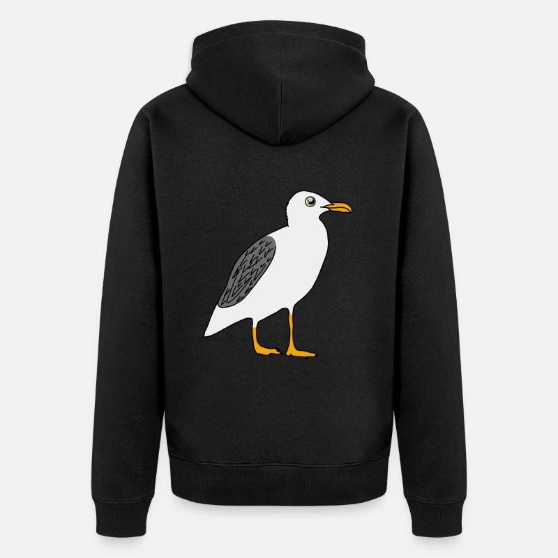 Mouette - Veste à capuche bio Premium Unisexe - noir