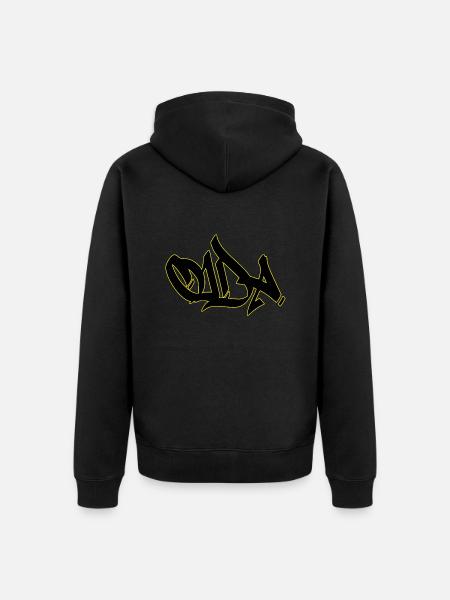 Oida - Unisex Premium Bio Zip Hoodie - Schwarz