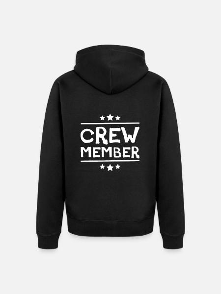 Membre d’équipage - Veste à capuche bio Premium Unisexe - noir