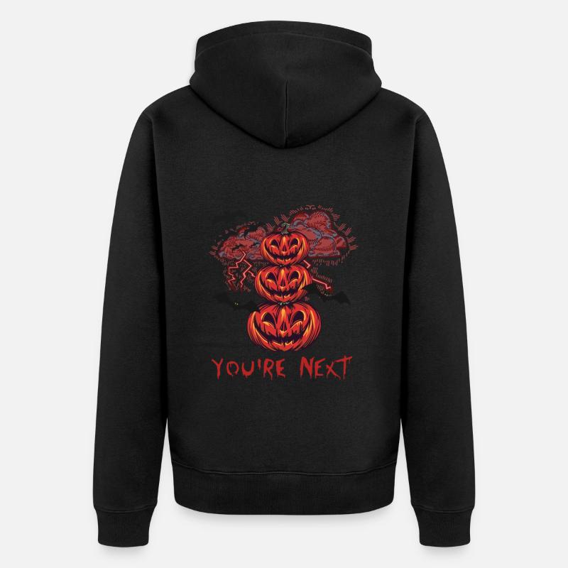 Halloween - Vous êtes le prochain - Veste à capuche bio Premium Unisexe - noir