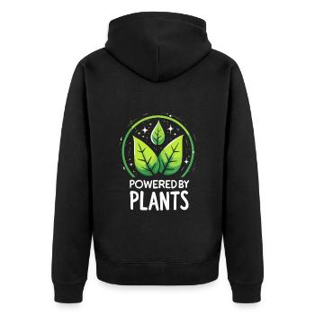 Alimenté par des plantes, respectueux de l’environnement - Veste à capuche bio Premium Unisexe - noir - Dos - Nico (187cm)
