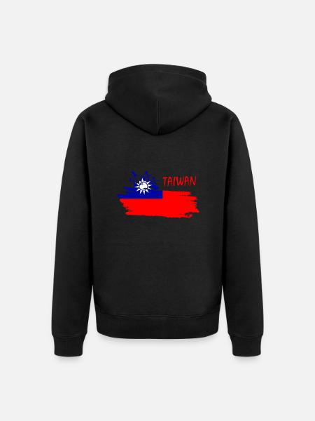 Taiwan taiwan - Unisex Premium Bio Zip Hoodie - Schwarz