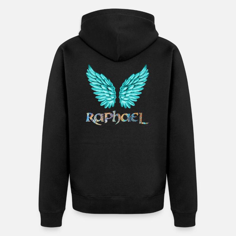 archange raphael e 120 - Veste à capuche bio Premium Unisexe - noir