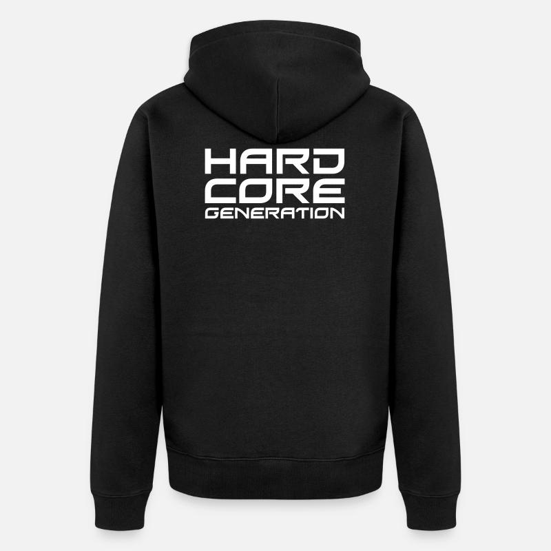 Hardcore Generation II - Veste à capuche bio Premium Unisexe - noir