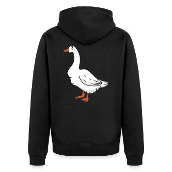 oie - Veste à capuche bio Premium Unisexe - noir - Dos - Nico (187cm)