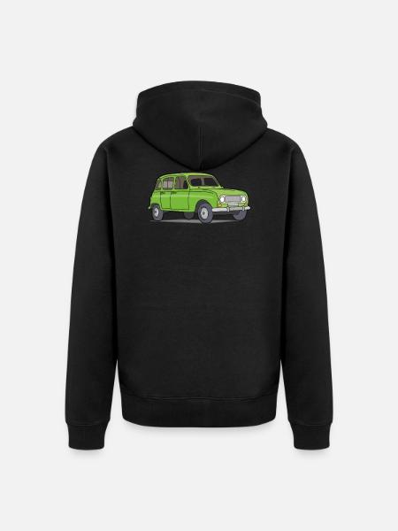 R4 (Voiture) - Veste à capuche bio Premium Unisexe - noir