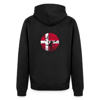 Handball De Handball Danemark Sport Hobby jeu - Veste à capuche bio Premium Unisexe - noir - Dos - Nico (187cm)
