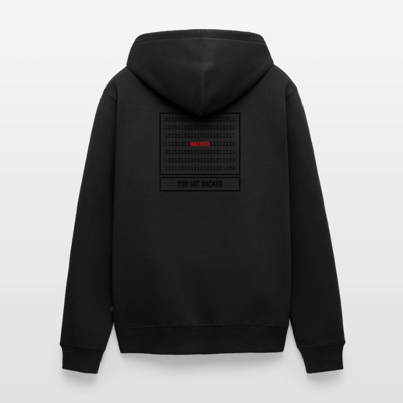 Hacker Code Geschenk Informatiker Technik Unisex Premium Bio Zip Hoodie