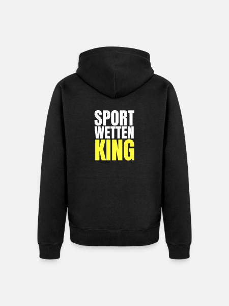 Sportsbook King Gift - Unisex Premium Organic Zip Hoodie - black