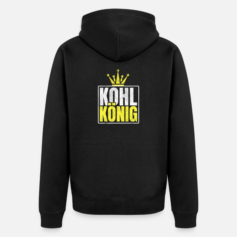 Cabbage King Kale Gift - Unisex Premium Organic Zip Hoodie - black