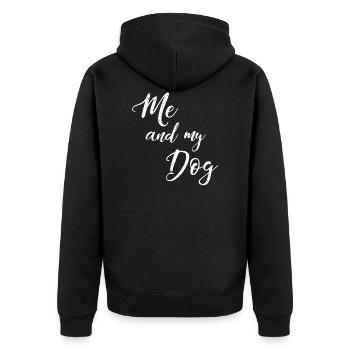 Moi et mon chien - Veste à capuche bio Premium Unisexe - noir - Dos - Nico (187cm)