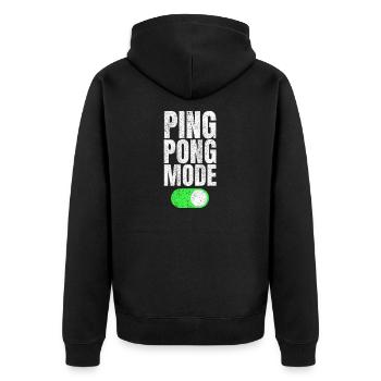 Ping Pong mode au ping-pong cadeau de ping-pong - Veste à capuche bio Premium Unisexe - noir - Dos - Nico (187cm)
