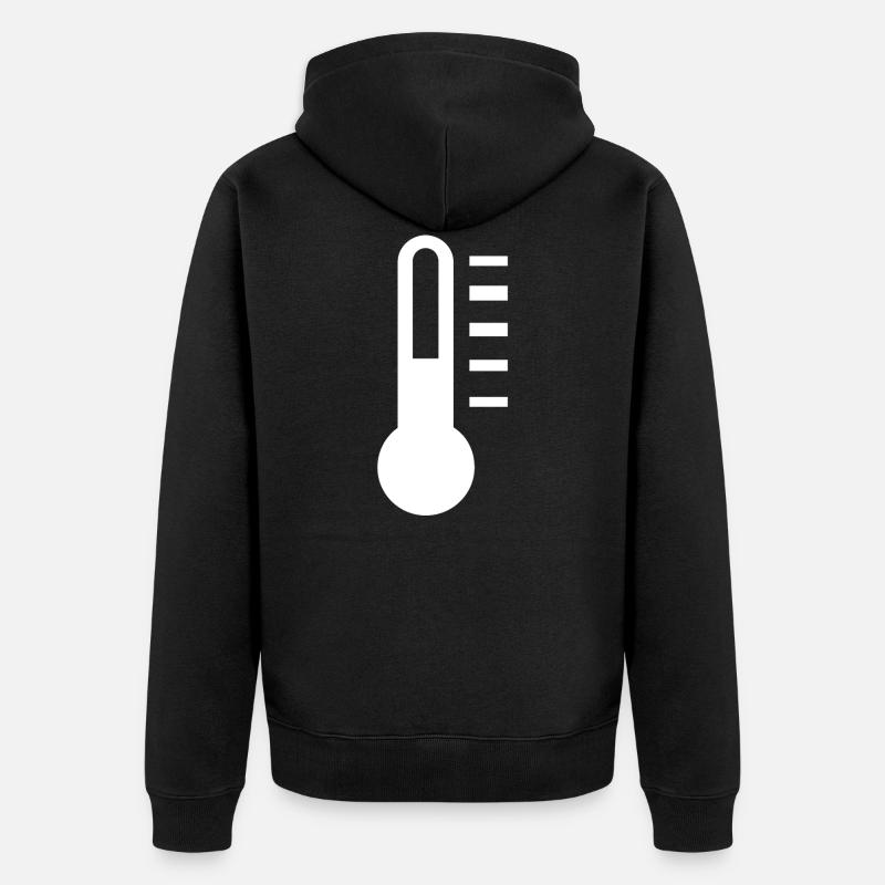Thermomètres - Veste à capuche bio Premium Unisexe - noir