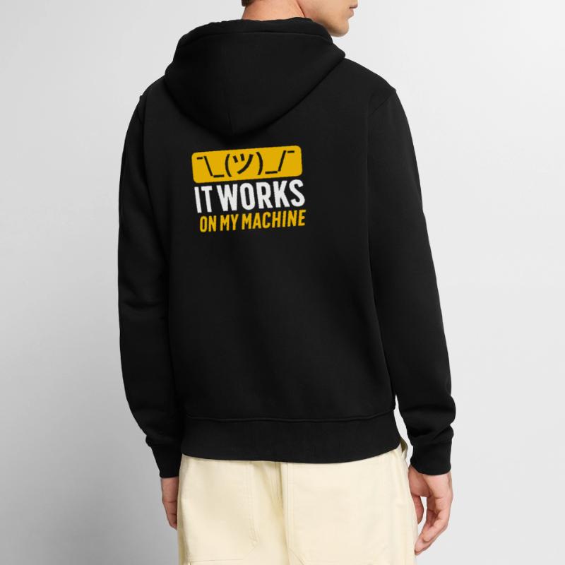 Ascii Coder CSS HTML Programmeur Nerd Geek Veste à capuche bio Premium Unisexe