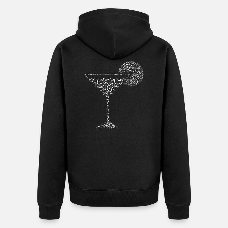 Cocktail de cocktails - Veste à capuche bio Premium Unisexe - noir