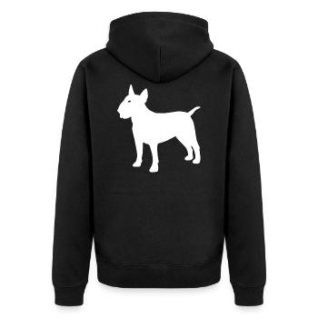 bull-terrier - Veste à capuche bio Premium Unisexe - noir - Dos - Nico (187cm)